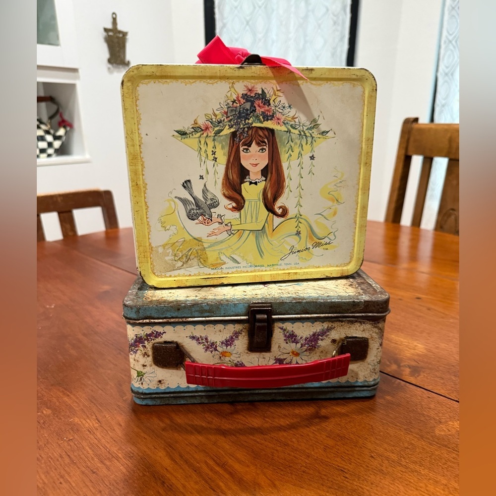 Vintage 1966 JUNIOR MISS Yellow Metal Lunchbox – Aladdin Industries - Picture 14 of 16